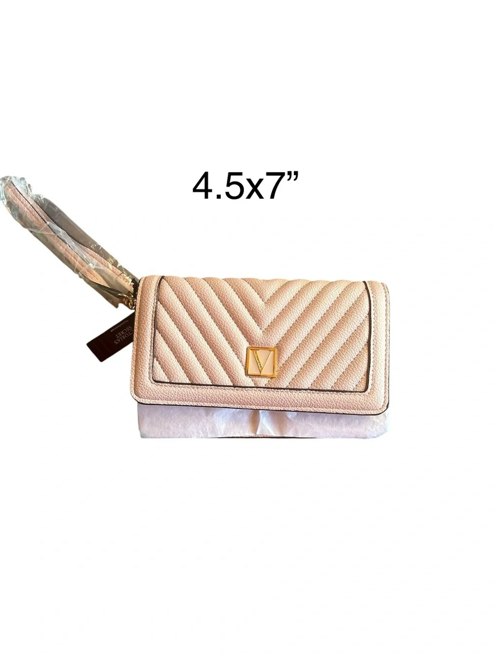 Victoria’s Secret Quilted Wristlet - Blush Pink